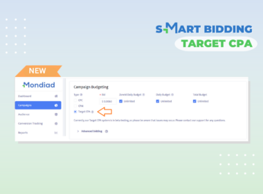 Mondiad target CPA smart bidding